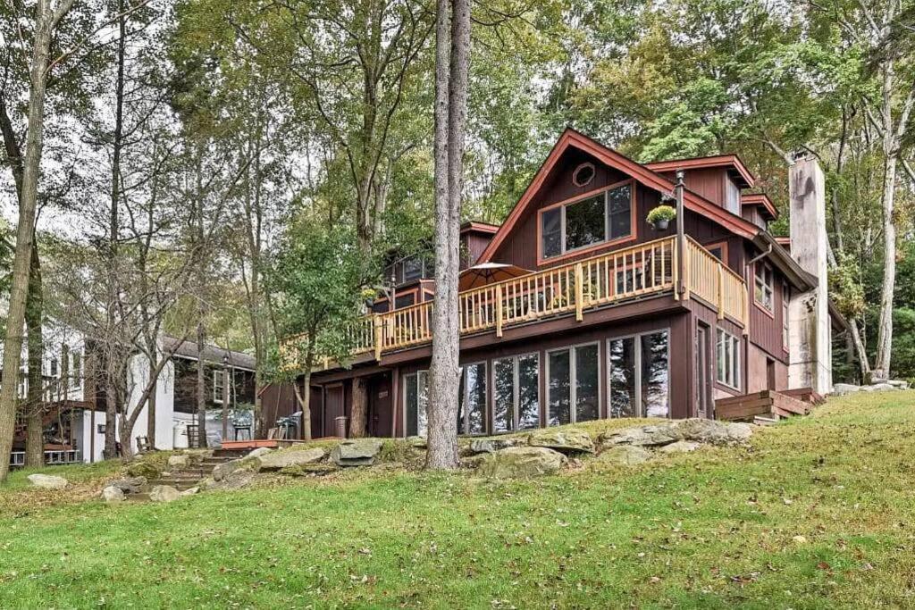 Lakefront Cabin Pvt Beach And Dock - Sunset Marina Arrowhead Lake ภายนอก รูปภาพ